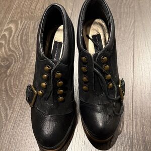 Steve Madden Black Lace Up Boots